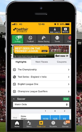 Betfair iOS and Android